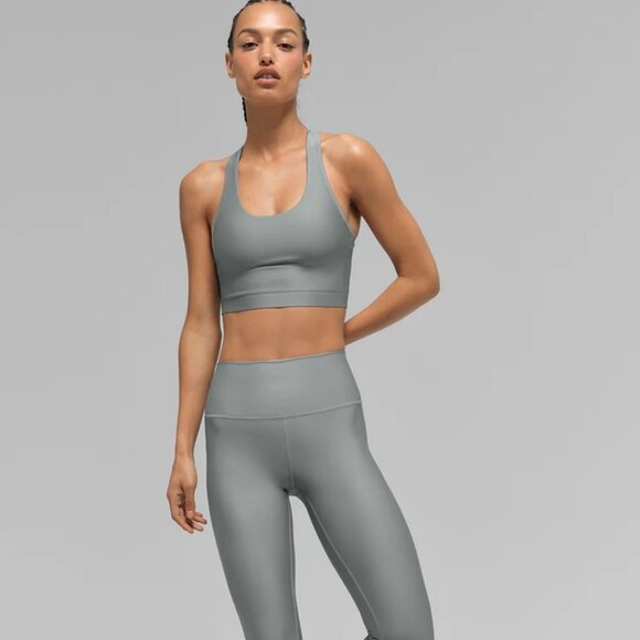 Alo Yoga Airlift Super Sleek Bra Tank in Lunar Grey, Size XXS - Picture 1 of 9